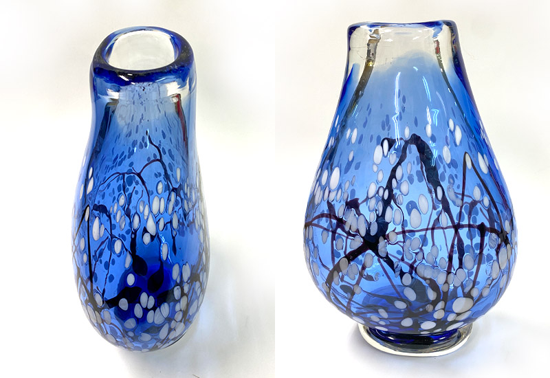 桐雪繽紛 (藍.黑白) 花瓶花器